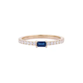 18K Yellow Gold Sapphire Ring