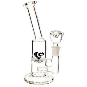 8 Rig w/ Inline to Honeycomb Perc, by Diamond Glass (free banger included)