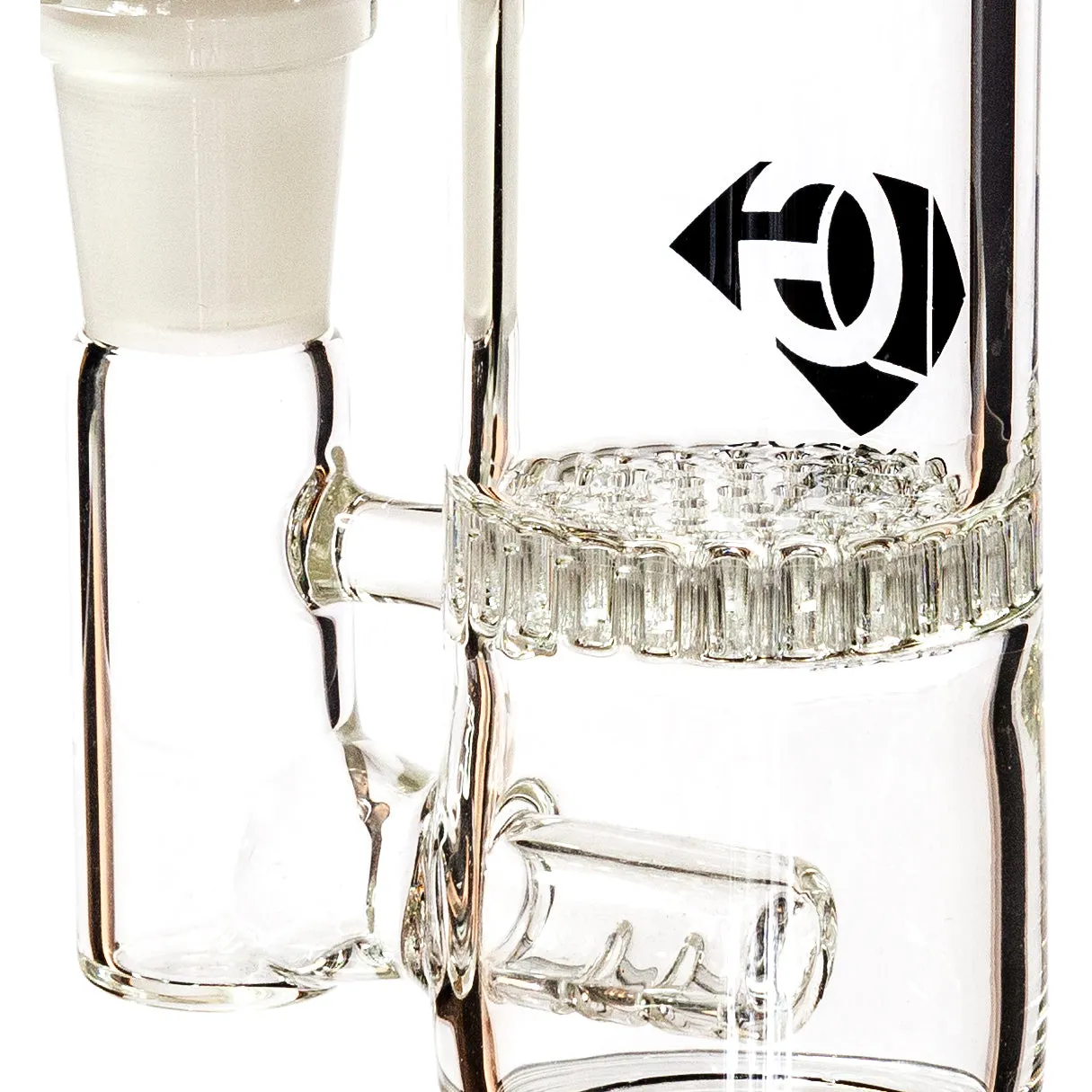 8 Rig w/ Inline to Honeycomb Perc, by Diamond Glass (free banger included)