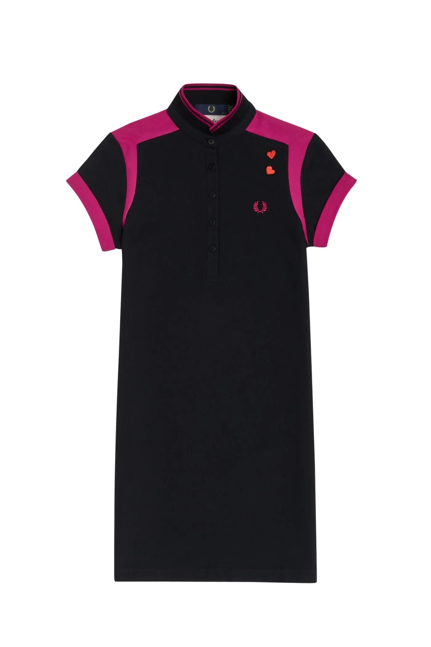 Amy Winehouse Black Panelled Pique Shirt Dress