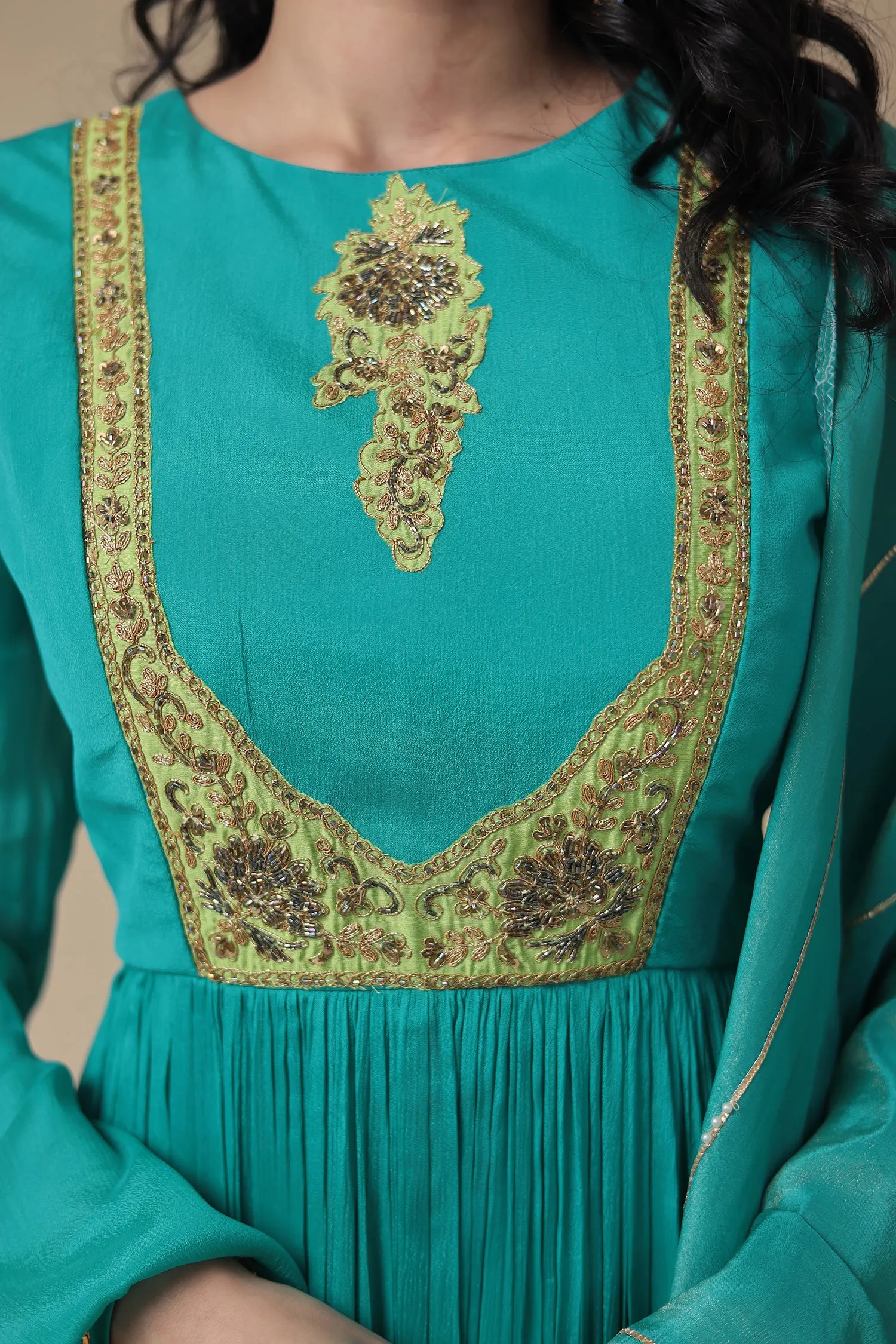 Anarkali Georgette with Embroidery