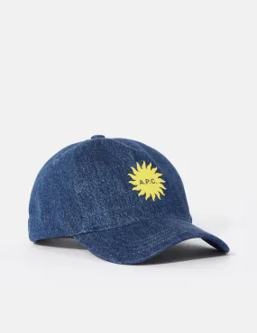 A.P.C. Holiday Eden Cap - Washed Indigo Blue