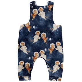 Astronaut Cats & Dogs Long Leg Overalls