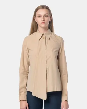 Asymmetrical Shirt in Nude