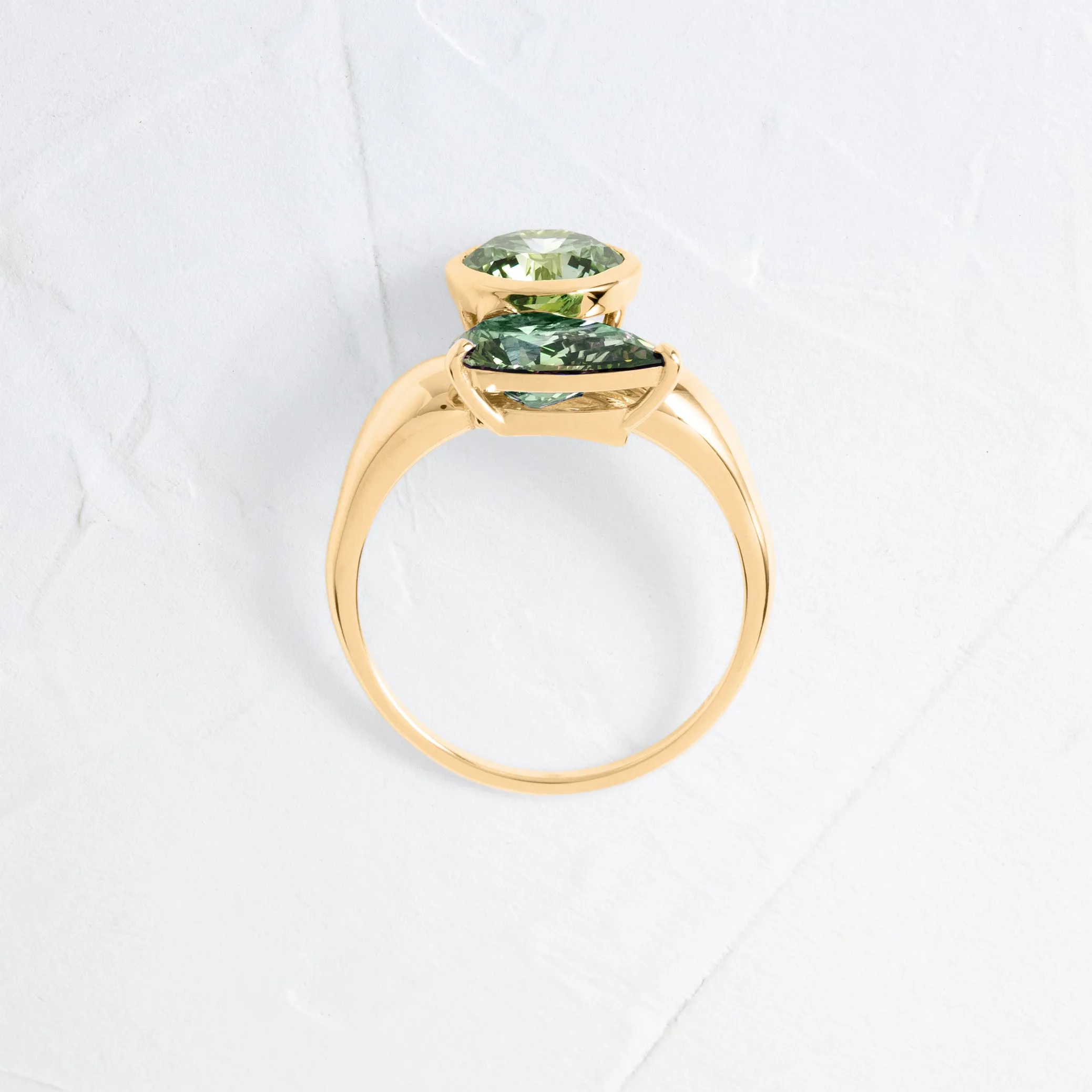 Augment Ring with Pear Diamond