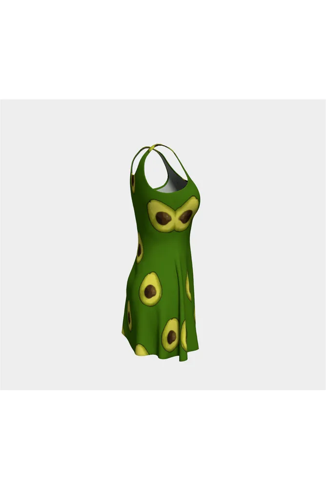 Avocado Avenue Flare Dress