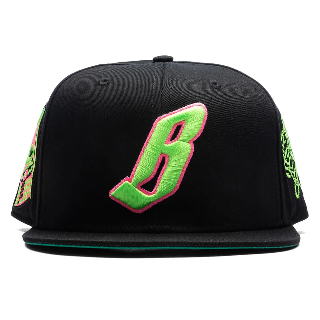 BB Flying B Snapback Hat - Black