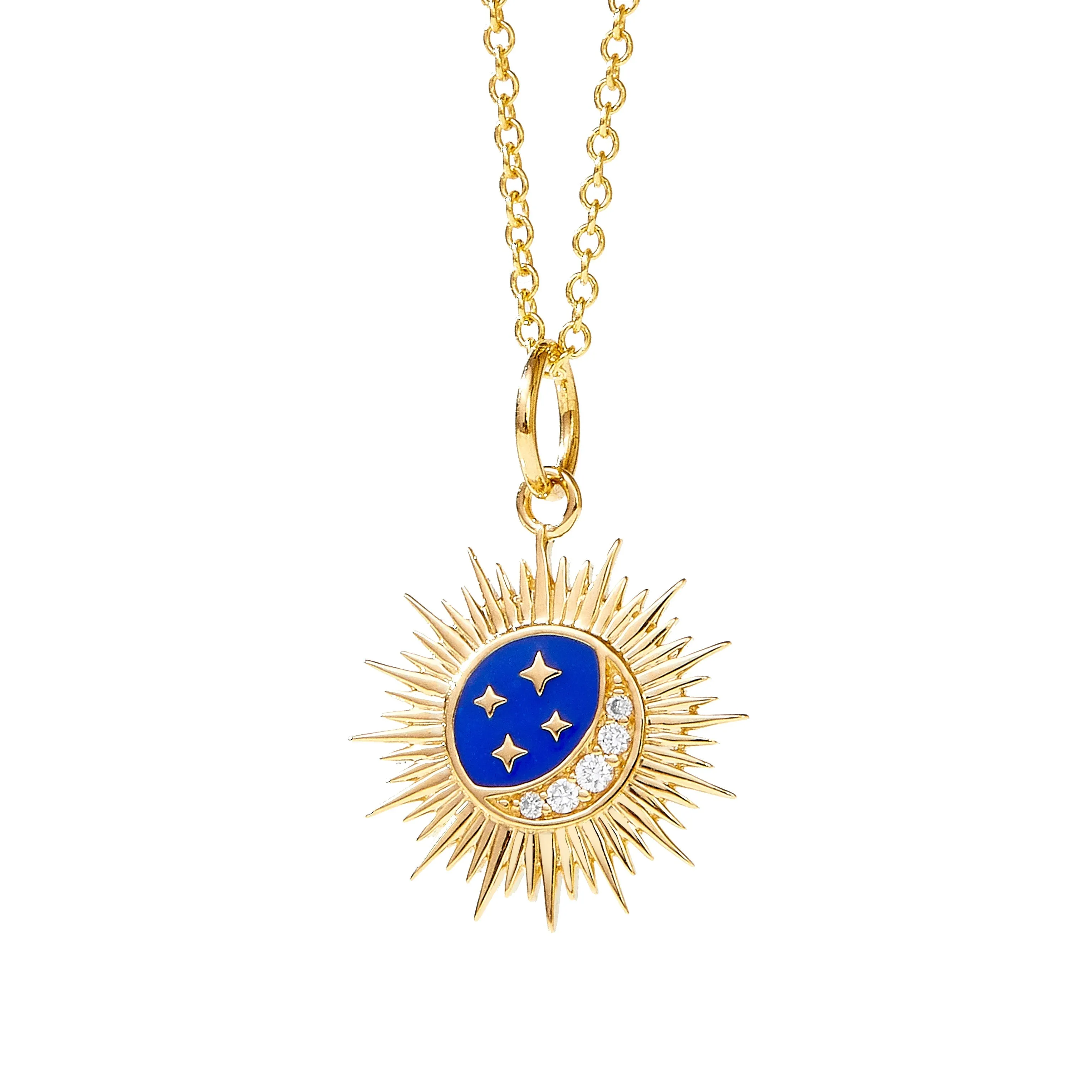 Cosmic Enamel Diamond Charm