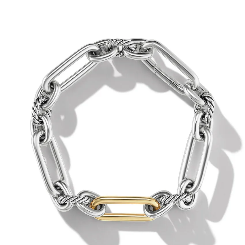 David Yurman Lexington Chain Bracelet with 18k Yellow Gold 9.8MM