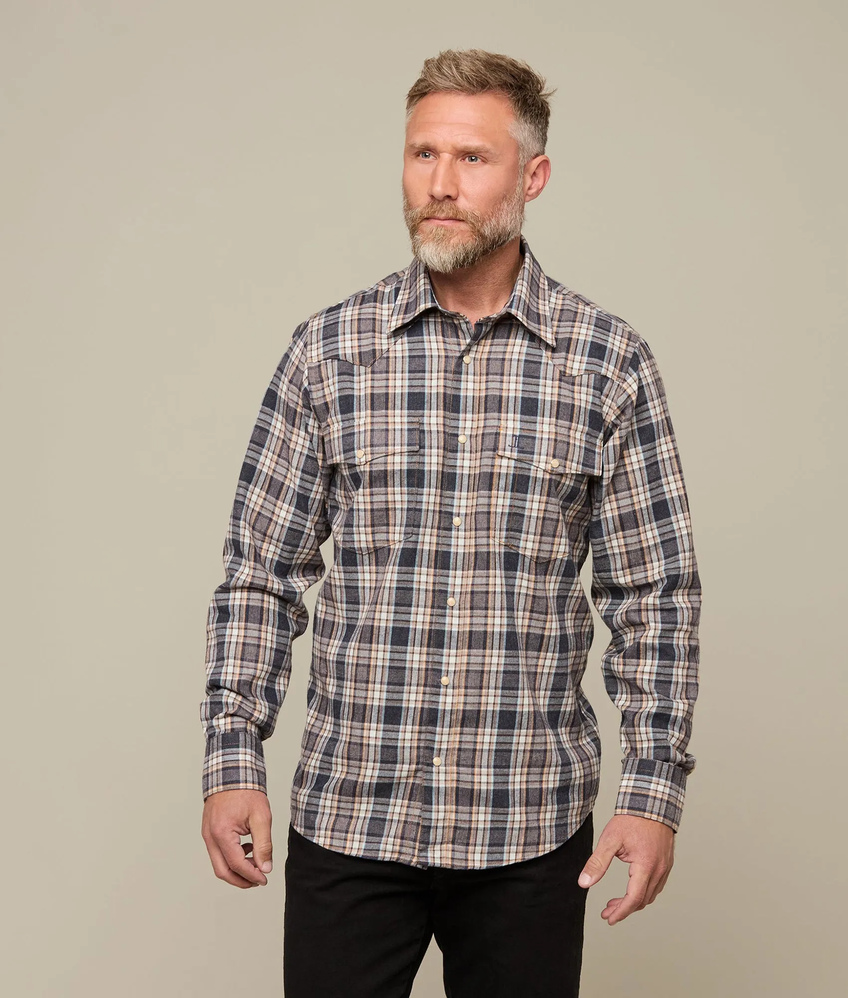 Denver Flannel :: Blue/Brown