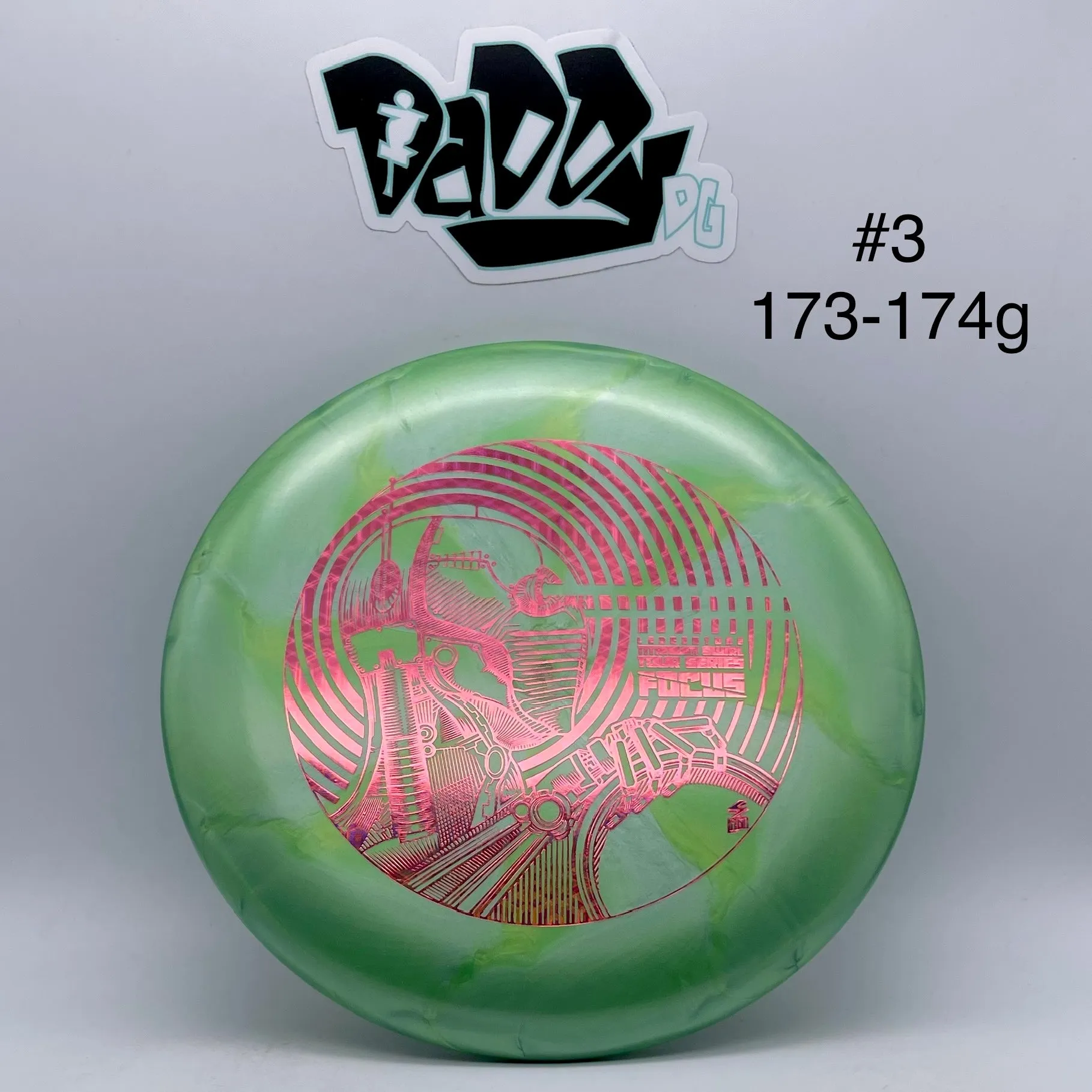 Discraft Ti Swirl Focus 2022 Ledgestone Stamped Putt & Approach