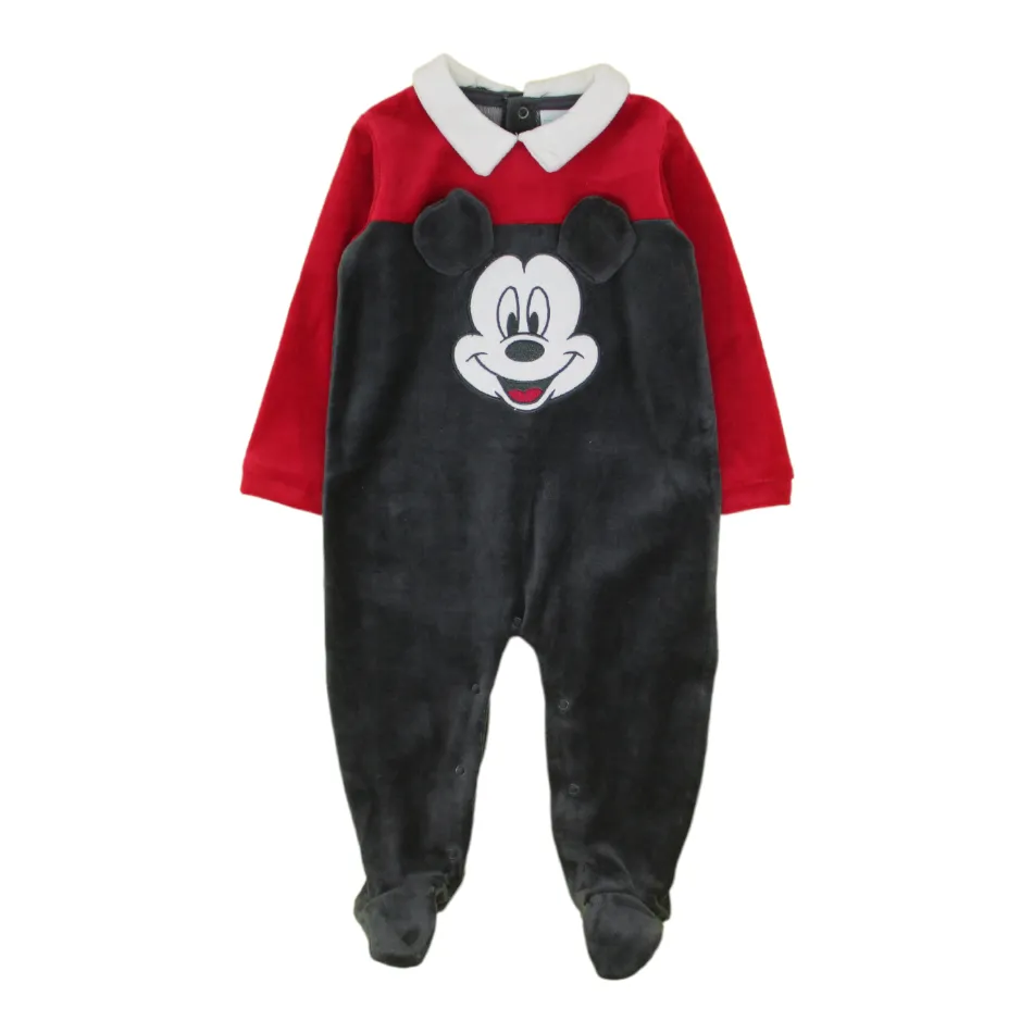 Disney Velour Footed Sleeper - Mickey