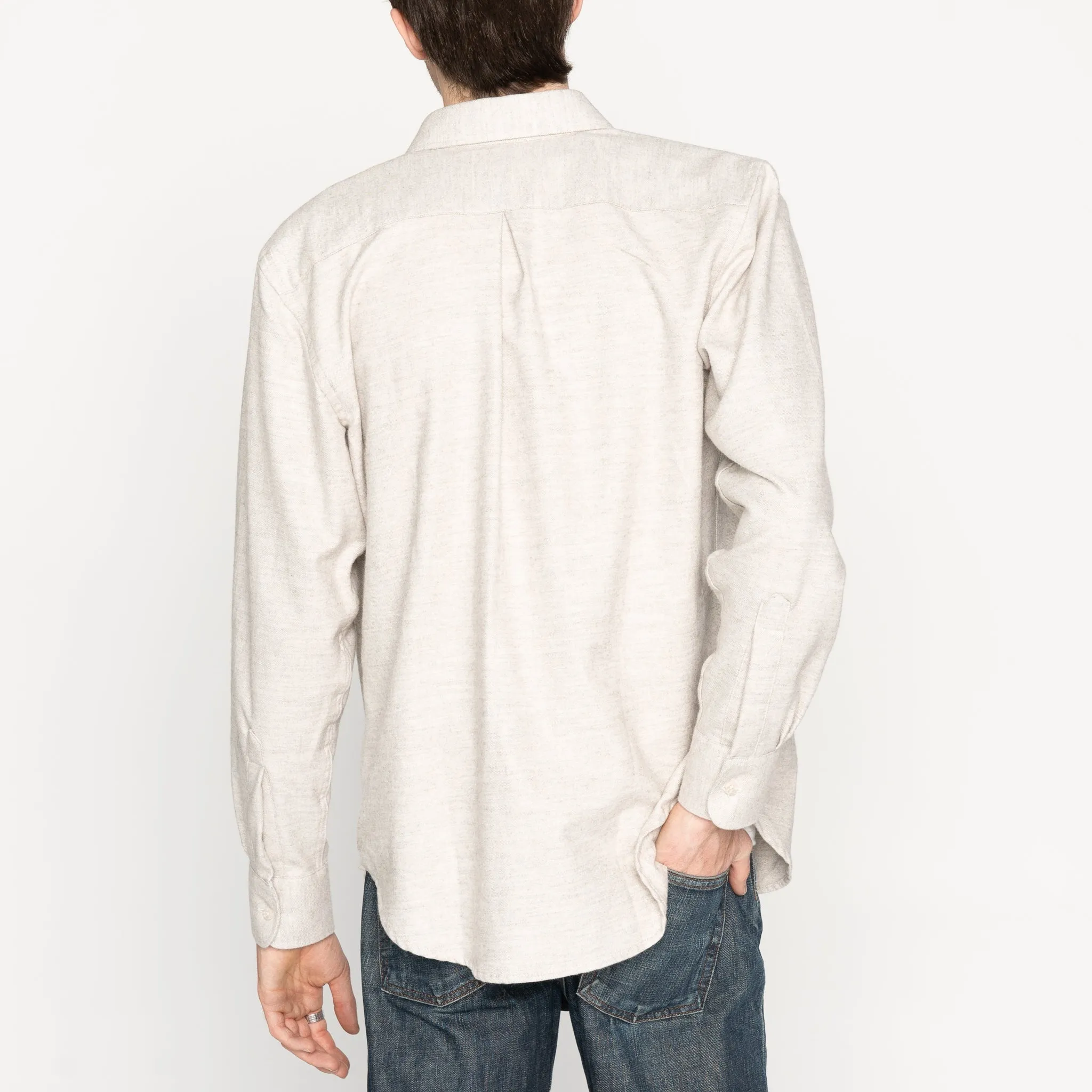 Easy Shirt - Yak Fiber Brushed Flannel - Whisper Grey