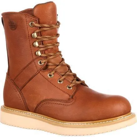 Georgia Men's 8" Wedge Work Boot - Tobacco - G8152