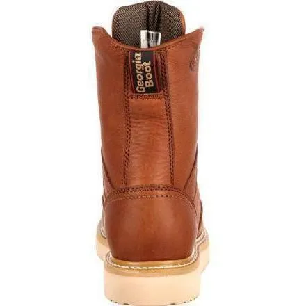 Georgia Men's 8" Wedge Work Boot - Tobacco - G8152