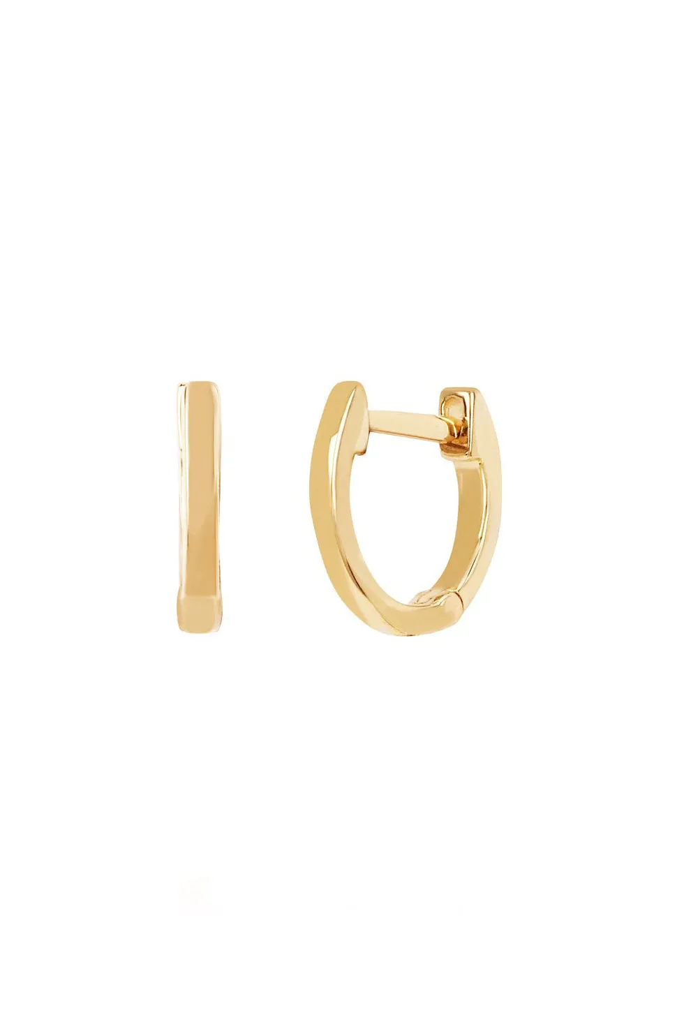 Gold Mini Huggie Earring - Yellow Gold