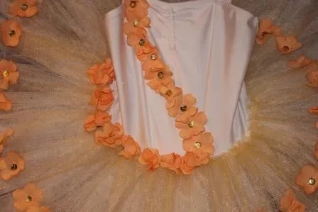 Just Ballet Peach floral tutu 4-5y