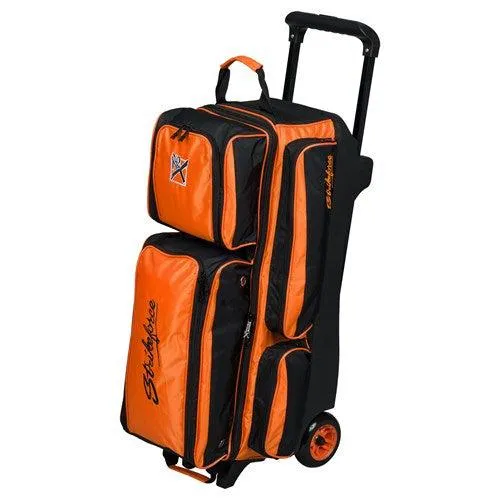 KR Strikeforce Konvoy Triple Ball Roller Black Orange Bowling Bag