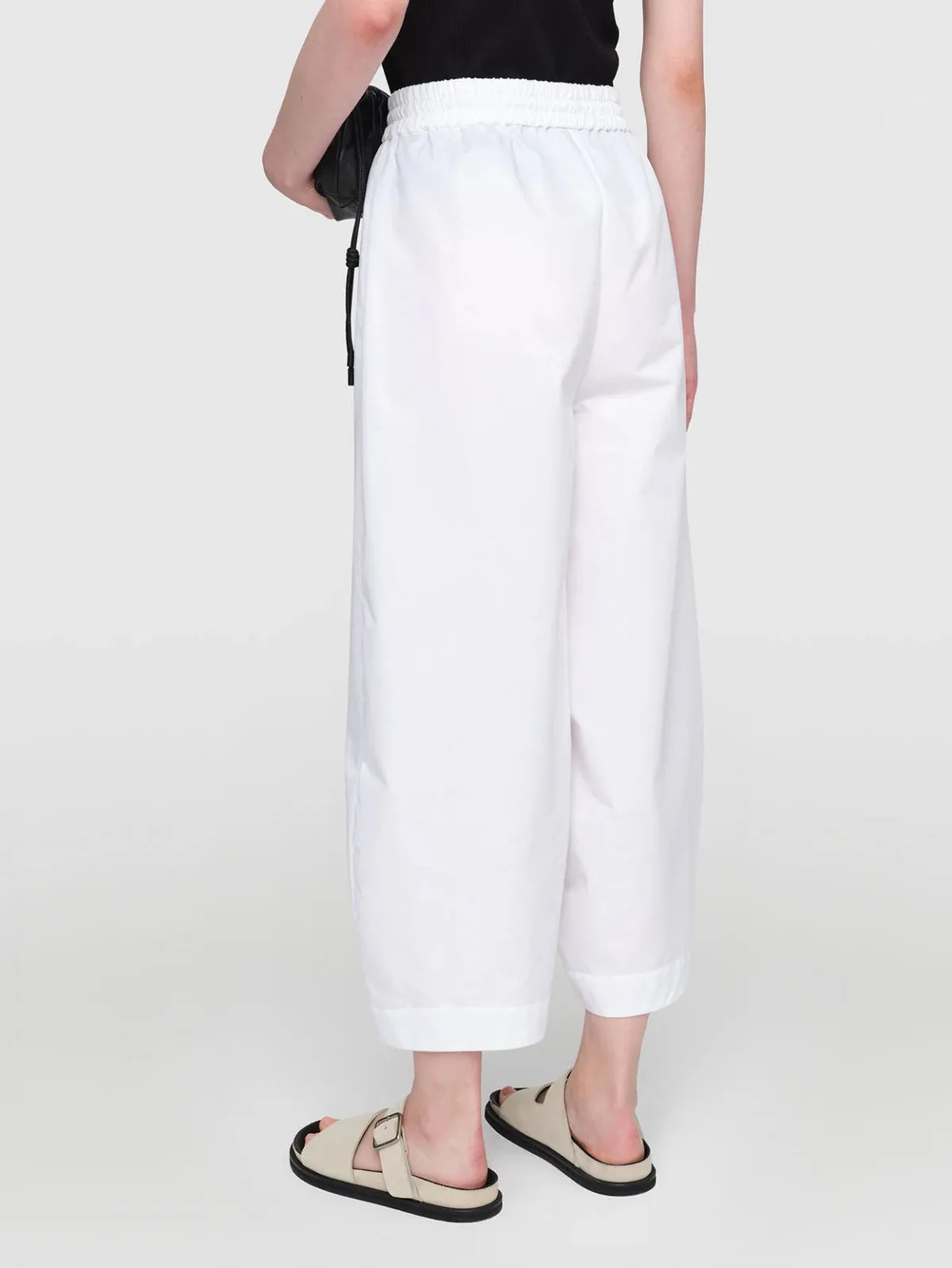 MASERU Paper Poplin Pants White