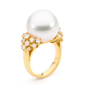 Pearl and Diamond Ring