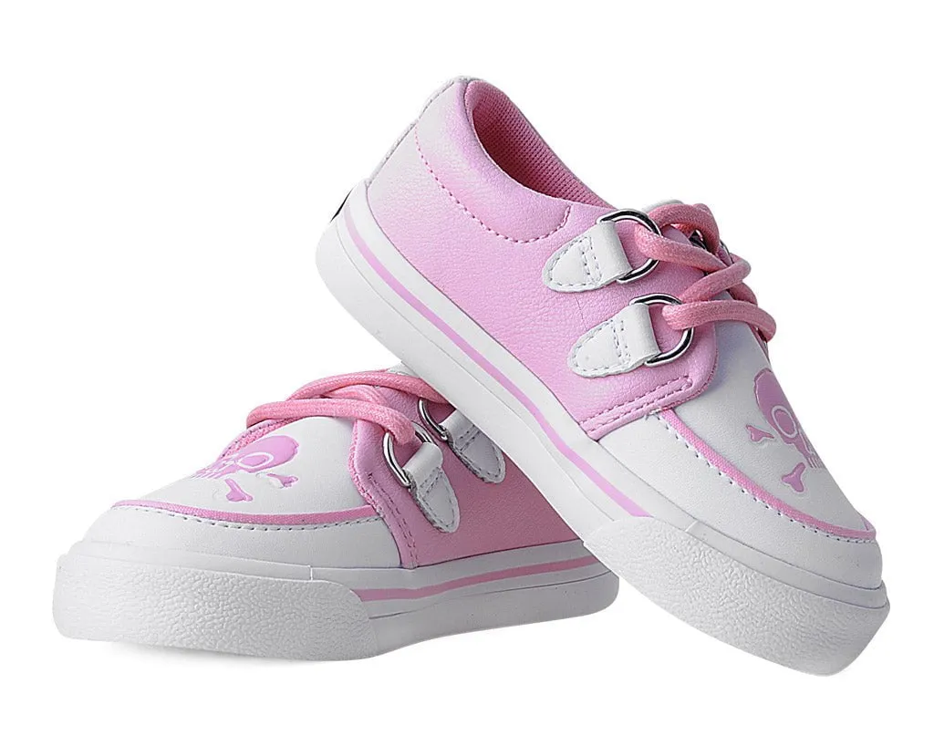 Pink & White TUKskin Pirate Creeper Toddler Sneaker