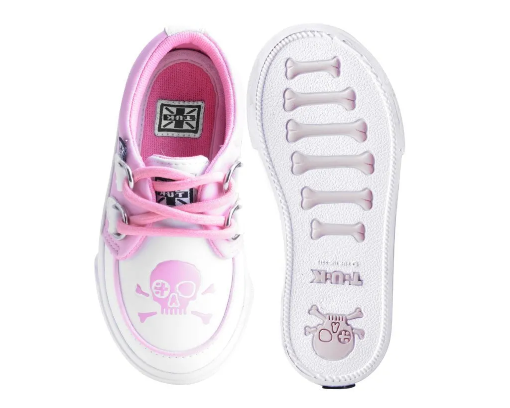 Pink & White TUKskin Pirate Creeper Toddler Sneaker