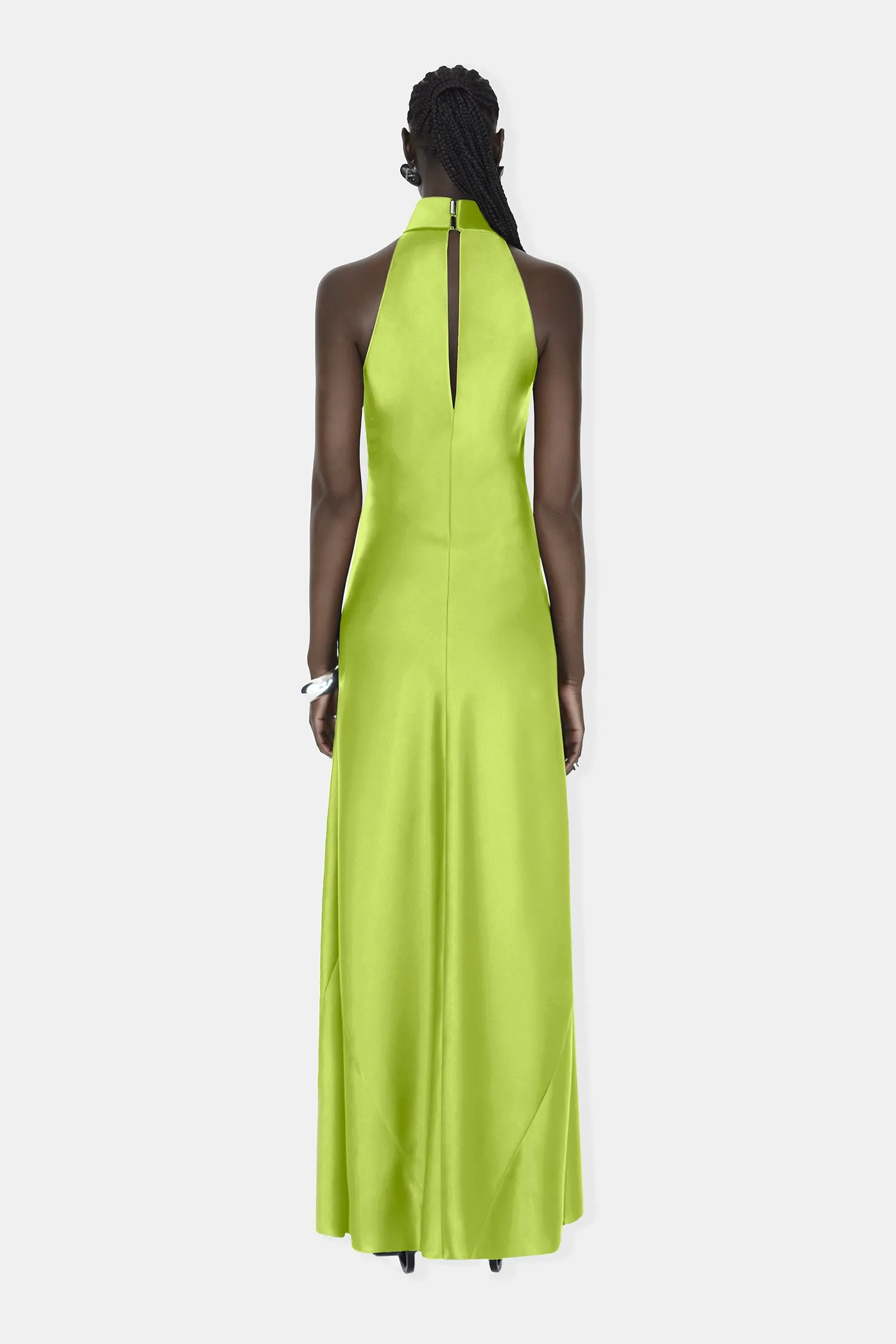 Portico Dress - Lime Yellow