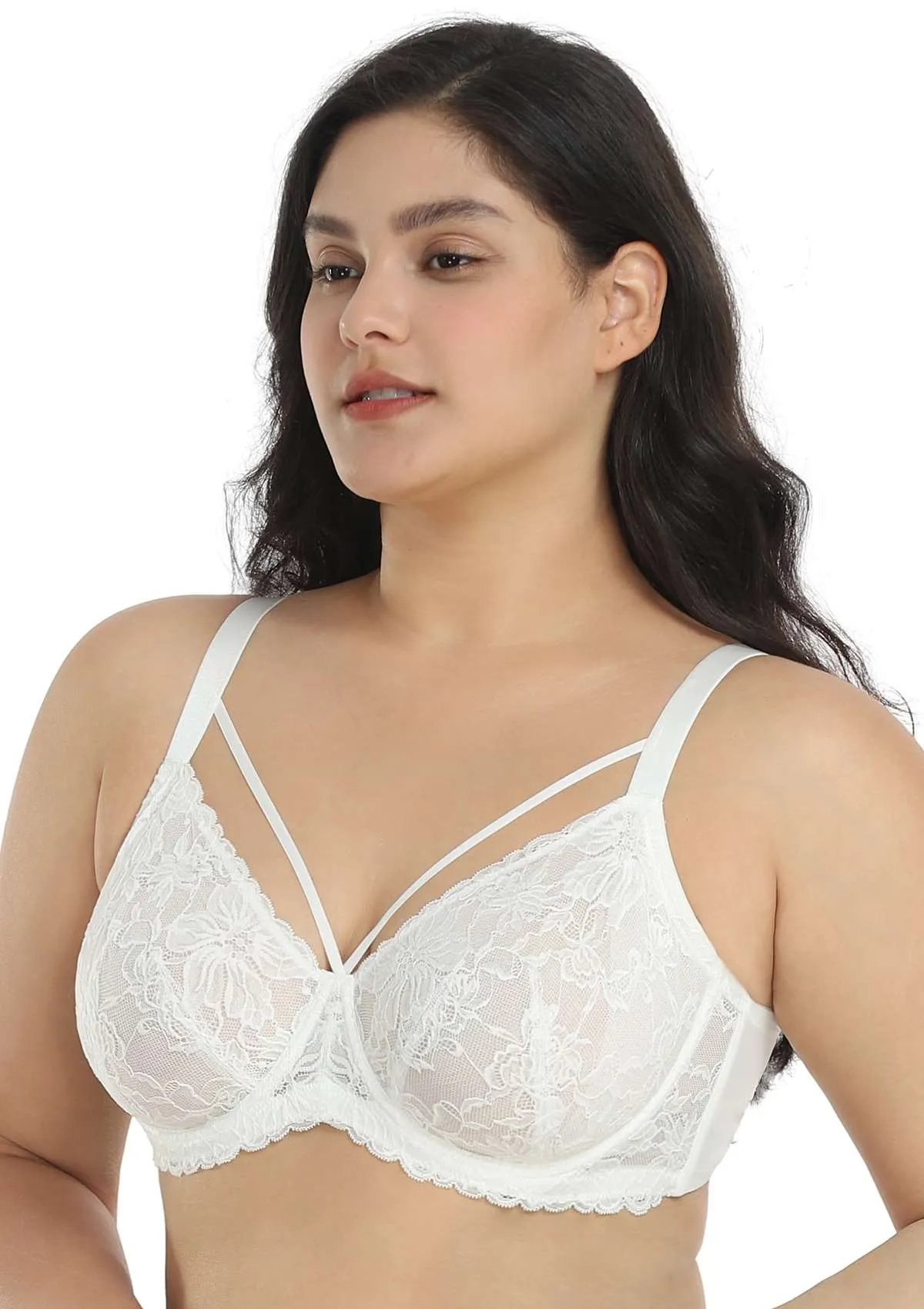 Pretty In Petals Strappy Lace Unlined Bra