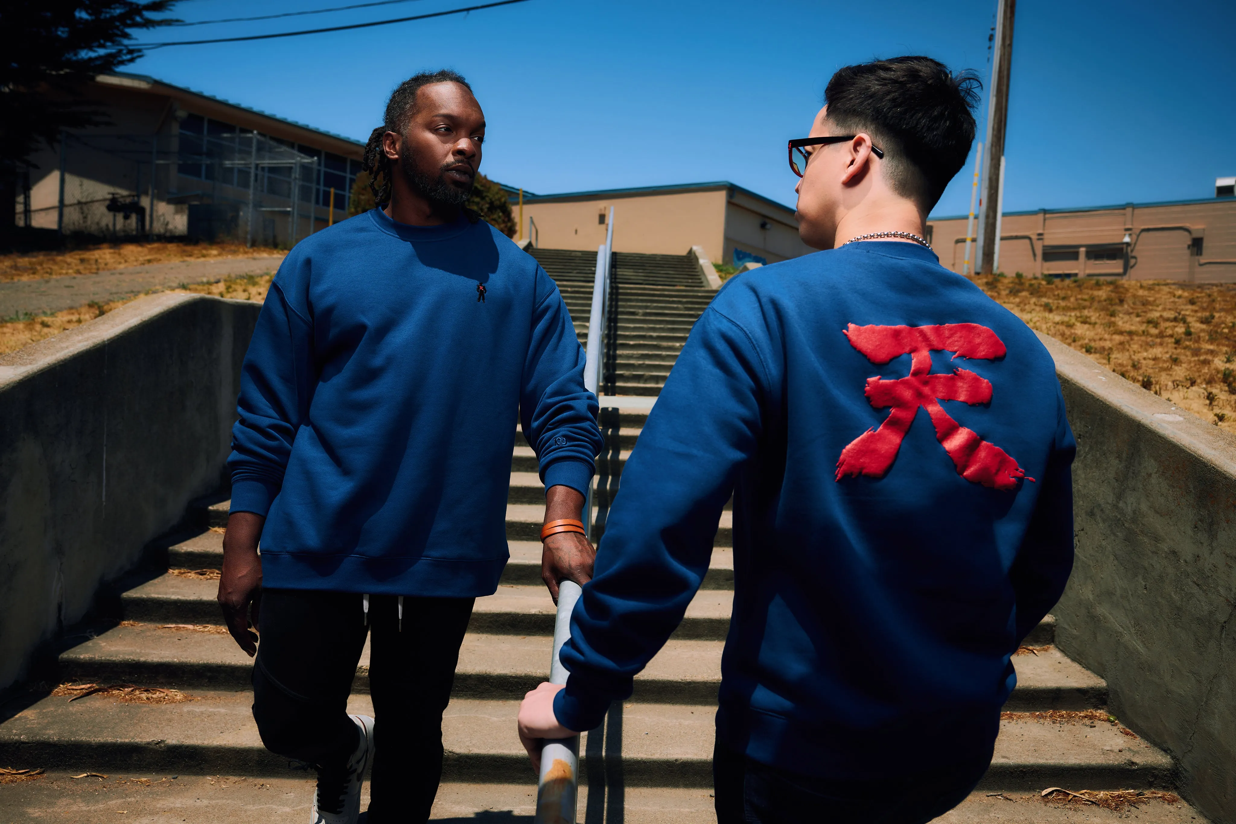 STREET FIGHTER - 'Akuma Heaven' Premium Crewneck - Navy