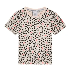 Super Cool T-Shirt  -  Blush Cheetah   Lightning Bolt