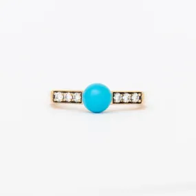 Turquoise Stx & Stone Ring