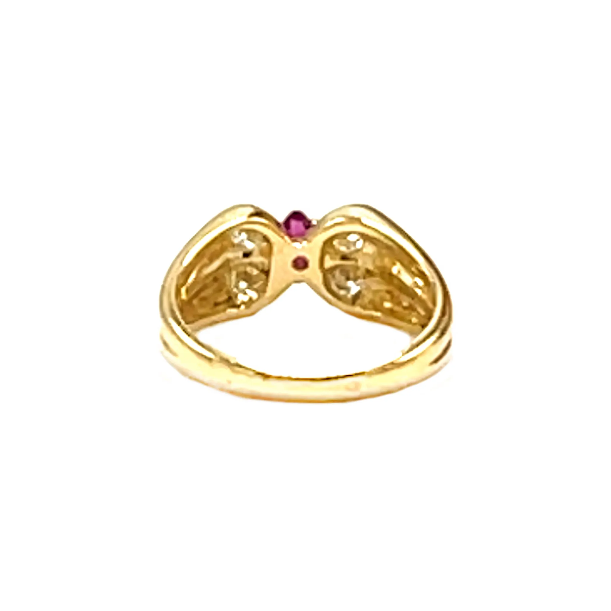 Van Cleef & Arpels Ruby Diamond Butterfly Ring